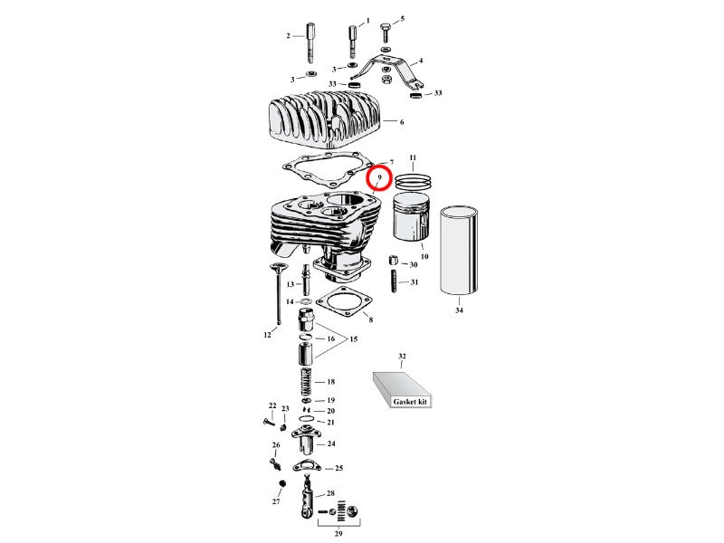 flated explosed engine