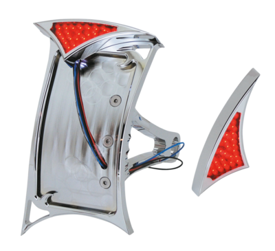 PORTA TARGA LATERALE CON FANALE GOTHIC A LED