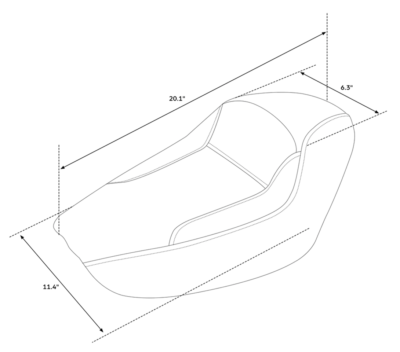 SELLA C.C. RIDER TAPER TAIL SINGOLA PER SPORTSTER