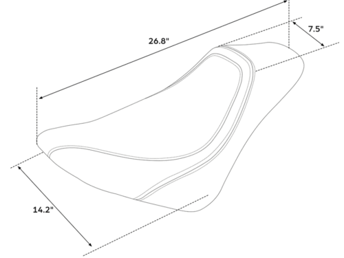 SELLA C.C.RIDER SOLO PER SOFTAIL MILWAUKEE EIGHT