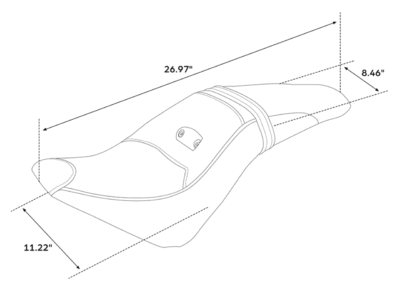 SELLA C.C. RIDER 2-UP PER INDIAN SCOUT