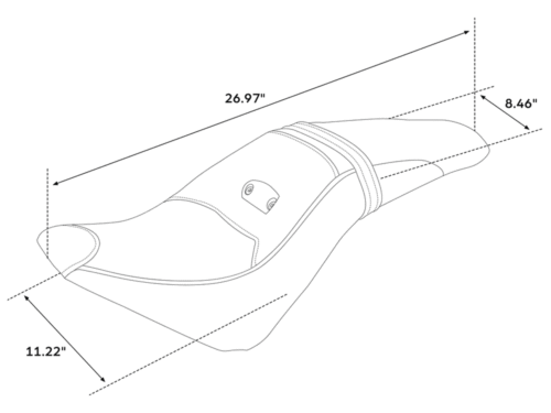 SELLA C.C. RIDER 2-UP PER INDIAN SCOUT
