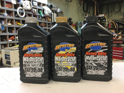 OLIO MOTORE SPECTRO PLATINUM SINTETICO SAE 20W50 PER HARLEY-DAVIDSON E ALTRI BICILINDRICI AMERICANI