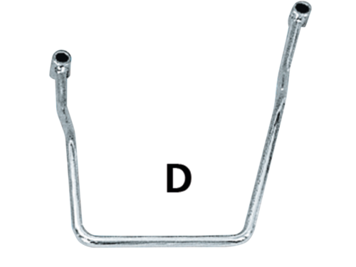 SUPPORTI CROMATI PER BORSE LATERALI