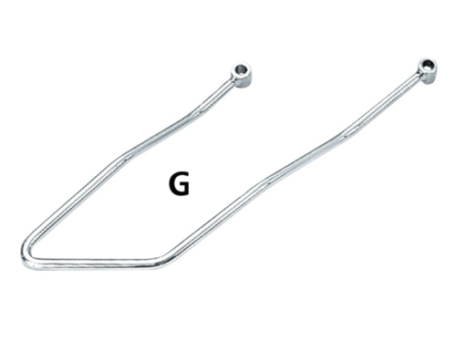 SUPPORTI CROMATI PER BORSE LATERALI