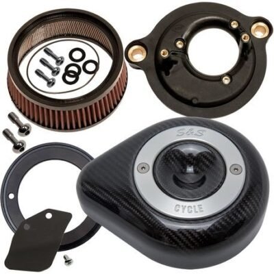 KIT FILTRO ARIA S&S STEALTH A GOCCIA IN CARBONIO