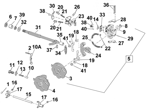 PARTI CAMBIO PER MODELLI K 1952-1956 E SPORSTER 1957-1990