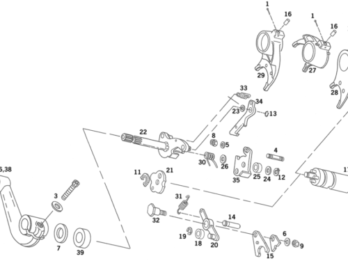 LEVA CAMBIO SPORTSTER 1991-2003
