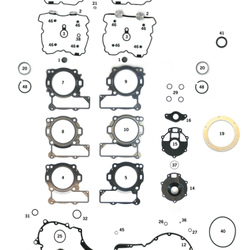 KIT GUARNIZIONI, GUARNIZIONI, O-RING E PARAOLI PER V-ROD