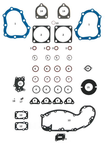 GUARNIZIONI E PARAOLI PER FLATHEAD 74CI E 80CI