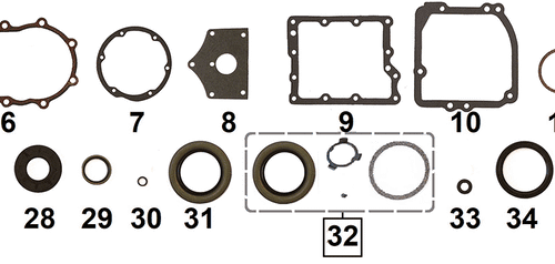 GUARNIZIONI E PARAOLI CAMBIO A 4 MARCE PER BIG TWIN 1936-1986