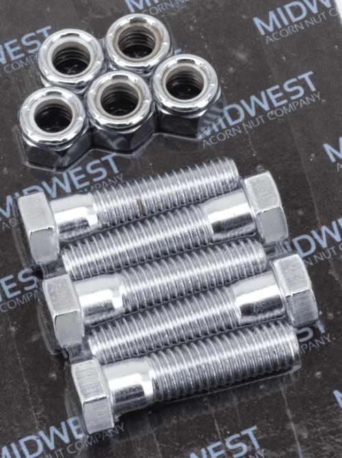 KIT DI BULLONERIA CROMATA PER CORONE/PULEGGE | 1 KIT DI BULLONERIA CROMATA PER CORONE/PULEGGE