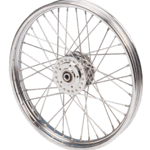 RUOTE ANTERIORI ASSEMBLATE PER SPORTSTER E DYNA 2000 E PIÙ A CERCHI "ROLLED EDGE"