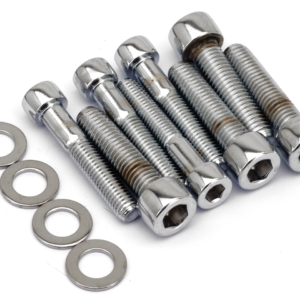 KIT DI MONTAGGIO PINZE FRENO CON VITI A BRUGOLA CROMATE