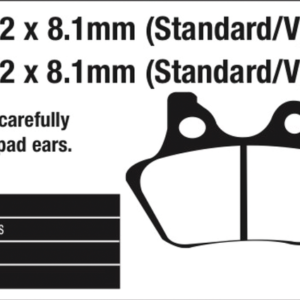 EBC POSTERIORI PASTIGLIE FRENO