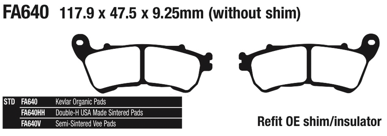 EBC ANTERIORI PASTIGLIE FRENO | 1 EBC ANTERIORI PASTIGLIE FRENO