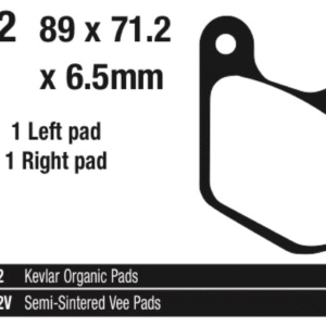EBC ANTERIORI PASTIGLIE FRENO