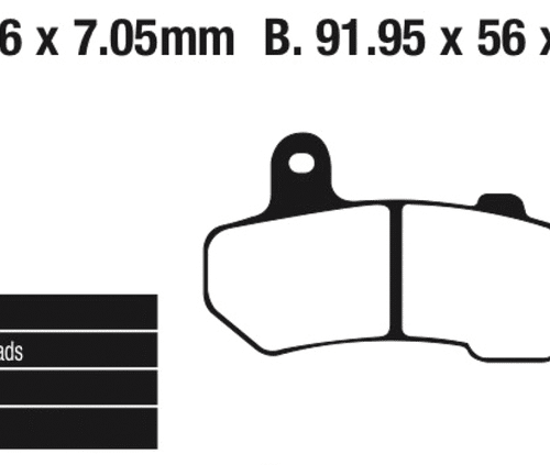 EBC POSTERIORI PASTIGLIE FRENO