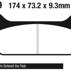 EBC POSTERIORI PASTIGLIE FRENO