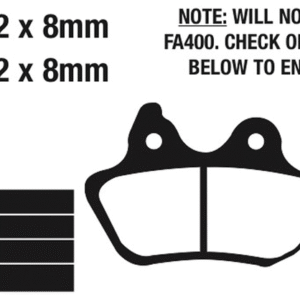 EBC POSTERIORI PASTIGLIE FRENO