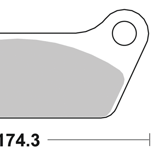 SBS SET DI PASTIGLIE FRENO, POSTERIORI