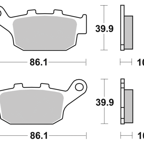 SBS SET DI PASTIGLIE FRENO, POSTERIORI