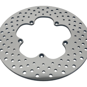DISCHI FRENO IN ACCIAIO INOX LUCIDATO E FORATO