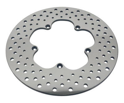 DISCHI FRENO IN ACCIAIO INOX LUCIDATO E FORATO