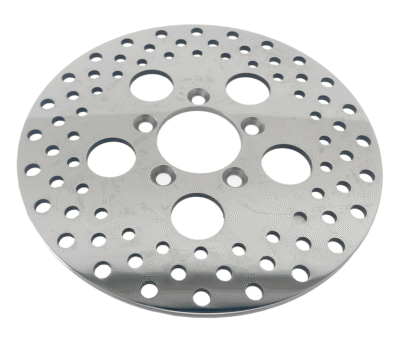 DISCHI FRENO IN ACCIAIO INOX LUCIDATO E FORATO