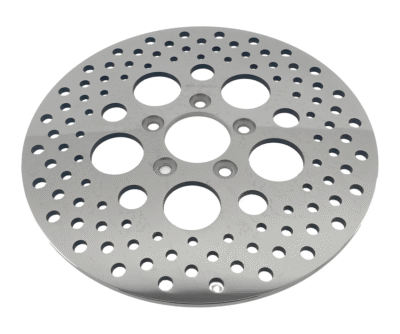 DISCHI FRENO IN ACCIAIO INOX LUCIDATO E FORATO