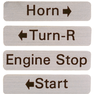KIT DECAL ALLOGGI INTERRUTTORI 1972-1981