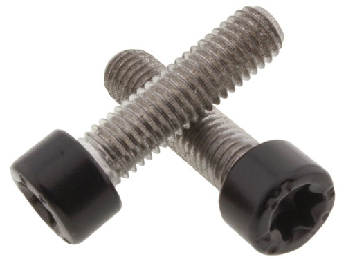 VITI TERMINALI MANUBRIO NERE IN ACCIAIO INOX PER SPORTSTER RH