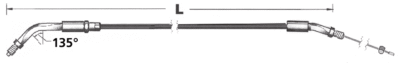 T16 - CAVI ANDATA PER MIKUNI HS40 E COMANDO ACCELERATORE STILE 1986 AL 1995