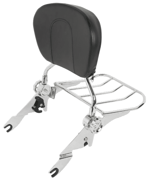 KIT SISSY BAR RECLINABILE E PORTAPACCHI A SGANCIO RAPIDO PER TOURING | 1 KIT SISSY BAR RECLINABILE E PORTAPACCHI A SGANCIO RAPIDO PER TOURING