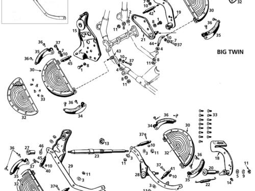PARTI PER PEDANE PRIMI BIG TWIN & 45CI