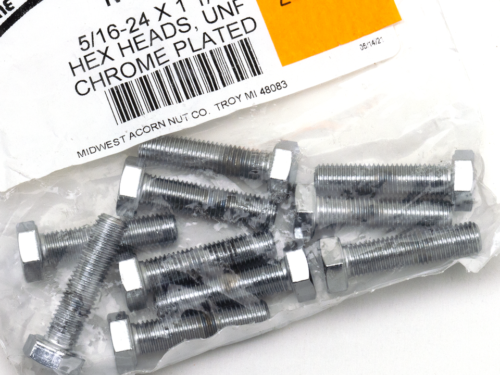 ASSORTIMENTO BULLONI A TESTA ESAGONALE CROMATI