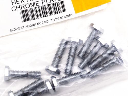 ASSORTIMENTO BULLONI A TESTA ESAGONALE CROMATI