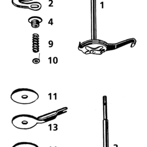 REGISTRO DI STERZO PER FORCELLE SPRINGER DAL 1936 AL 1957