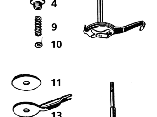 REGISTRO DI STERZO PER FORCELLE SPRINGER 1936-1957