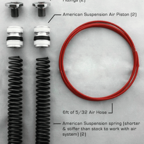 KIT SOSPENSIONI ANTERIORI AD ARIA AMERICAN SUSPENSION PER TOURING