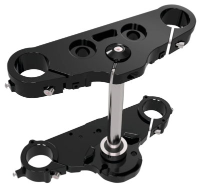 PIASTRE FORCELLA EL CABRON PER SOFTAIL MILWAUKEE EIGHT CON CERCHI DA 23"