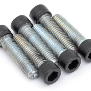 Carrello | 4 KIT VITI PIASTRE FORCELLA NERE