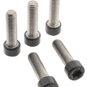 Carrello | 5 KIT VITI PIASTRE FORCELLA NERE