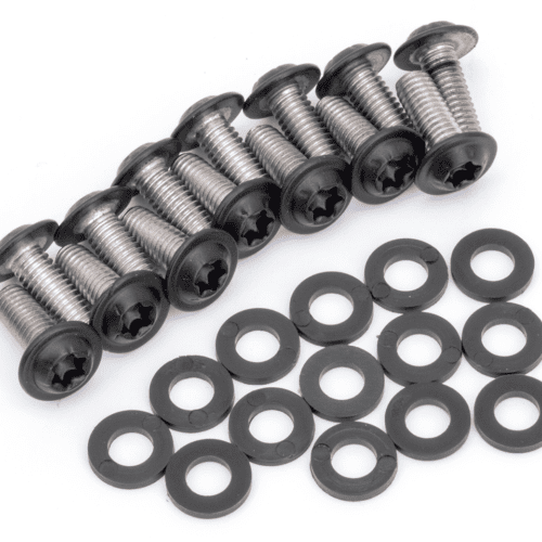 KIT VITI PUNTALE NERE IN ACCIAIO INOX