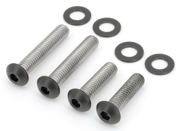 VITI SUPPORTI PARAFANGO NERE IN ACCIAIO INOX | 1 VITI SUPPORTI PARAFANGO NERE IN ACCIAIO INOX