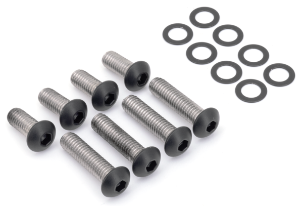 VITI SUPPORTI PARAFANGO NERE IN ACCIAIO INOX | 1 VITI SUPPORTI PARAFANGO NERE IN ACCIAIO INOX