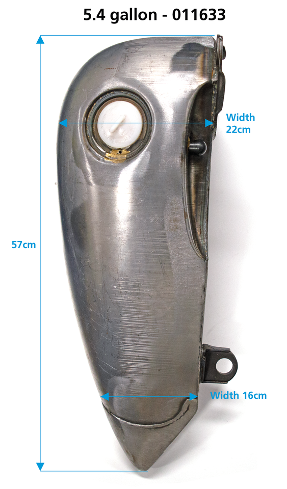 SERBATOIO IN ACCIAIO FLAT-SIDE ALLUNGATO DI 4" PER SOFTAIL
