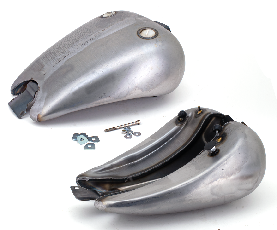 SERBATOIO ALLUNGATO D'ACCIAIO IN PEZZO UNICO LISCIO PER FXR