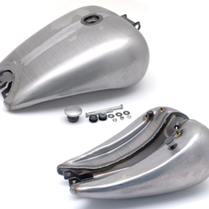 SERBATOIO D'ACCIAIO IN PEZZO UNICO ALLUNGATO DI 2", LISCIO PER MODELLI DYNA