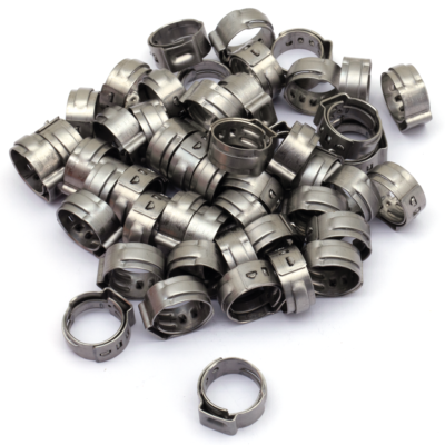 FASCETTE IN ACCIAIO TERMINALI PER TUBI STILE OEM